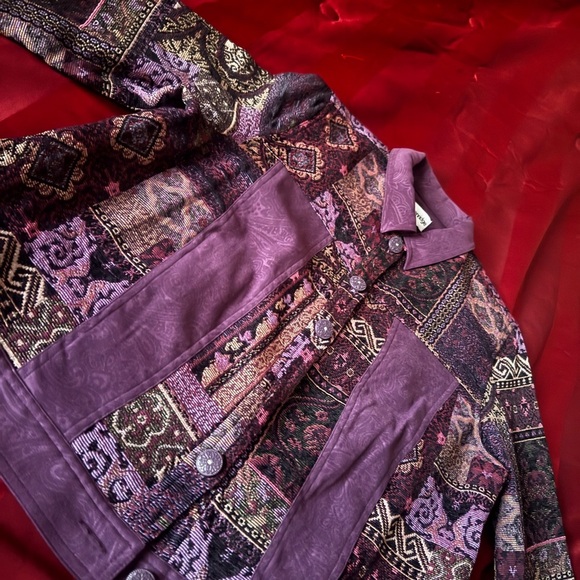 Breckenridge Purple Patterned Jacket - Picture 2 of 3